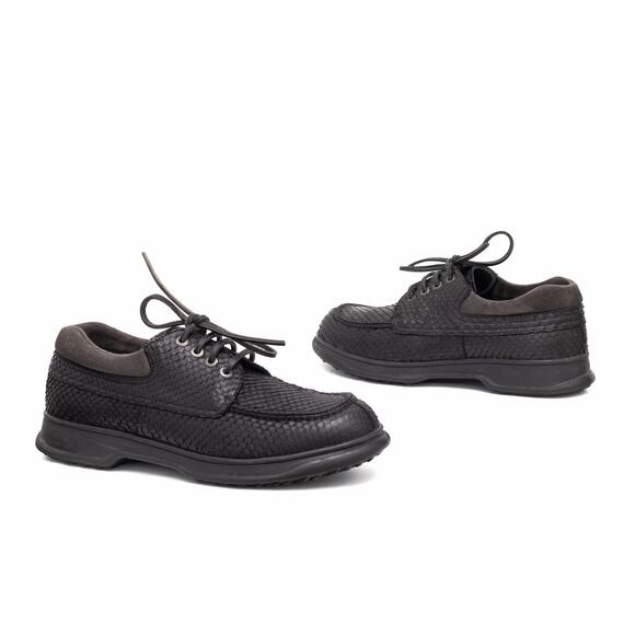 3.7k.$ PRADA RARE Snake Skin Black Split Toe Chunky Derby Avant Garde VTG US10 main image 11